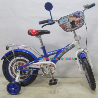 Велосипед Полицейский 14 " голубой-белый Baby Tilly T-21425
